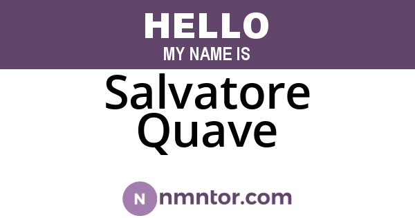 Salvatore Quave