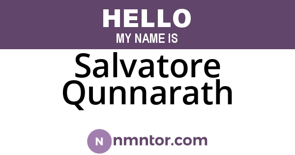 Salvatore Qunnarath