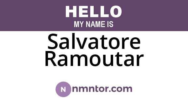 Salvatore Ramoutar