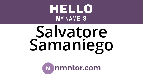 Salvatore Samaniego