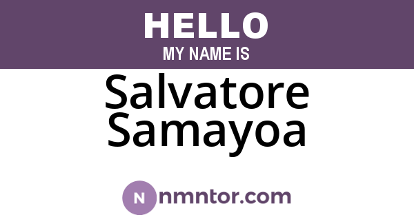 Salvatore Samayoa