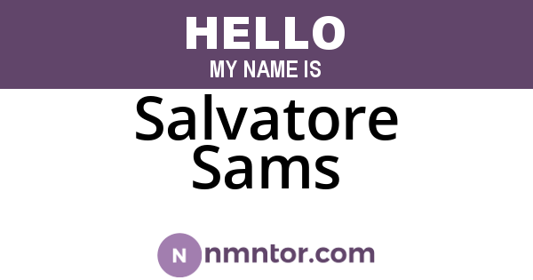 Salvatore Sams