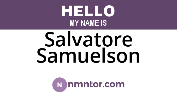 Salvatore Samuelson