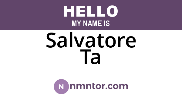 Salvatore Ta