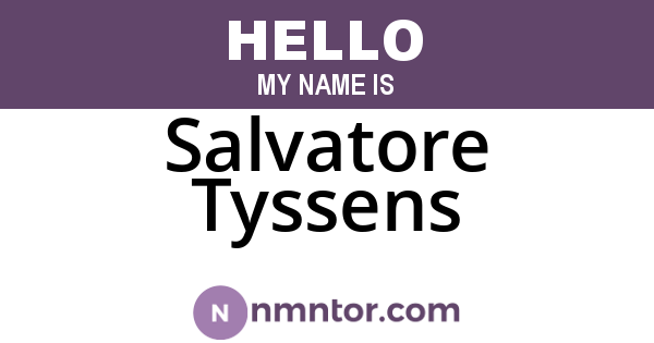 Salvatore Tyssens