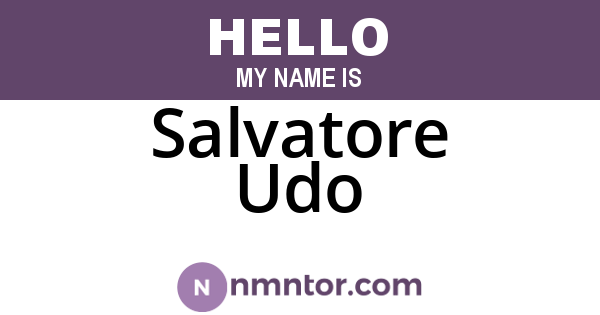 Salvatore Udo