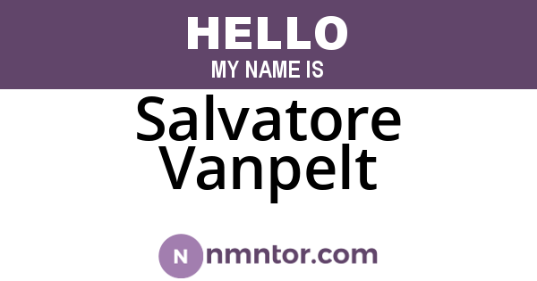 Salvatore Vanpelt