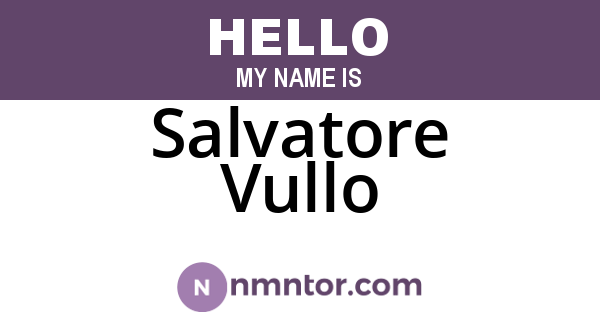 Salvatore Vullo
