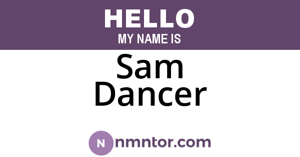 Sam Dancer