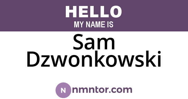 Sam Dzwonkowski