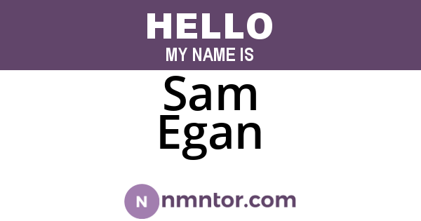 Sam Egan
