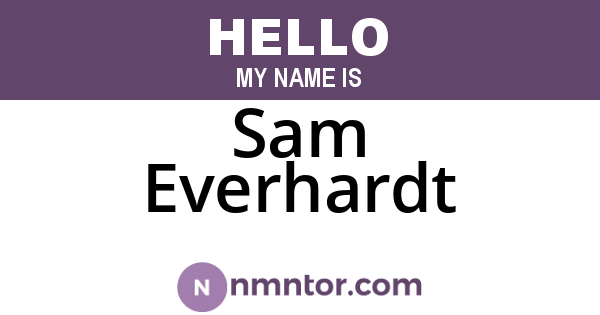 Sam Everhardt