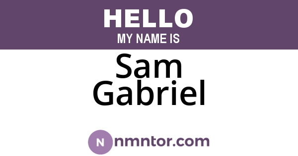 Sam Gabriel