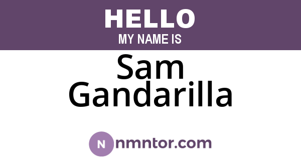 Sam Gandarilla