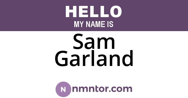 Sam Garland