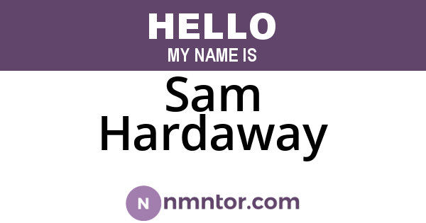 Sam Hardaway