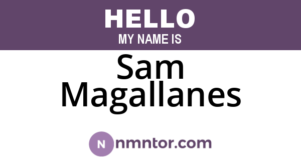 Sam Magallanes
