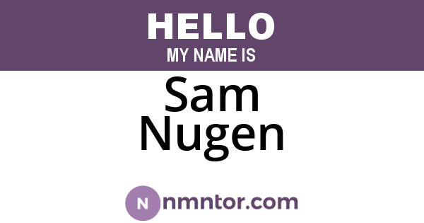 Sam Nugen