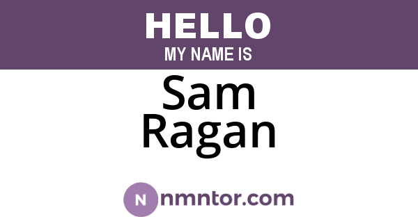 Sam Ragan