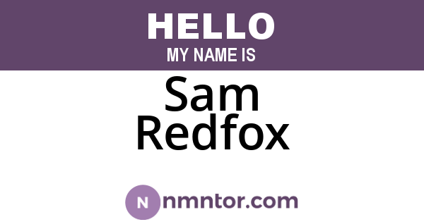 Sam Redfox
