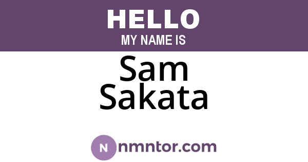 Sam Sakata