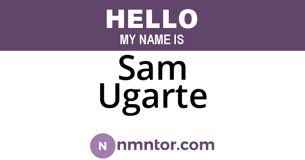 Sam Ugarte