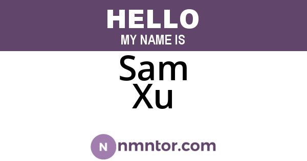 Sam Xu
