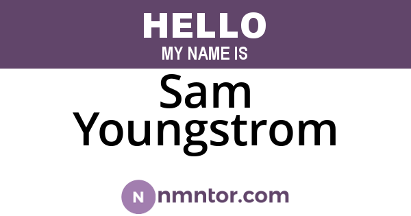 Sam Youngstrom