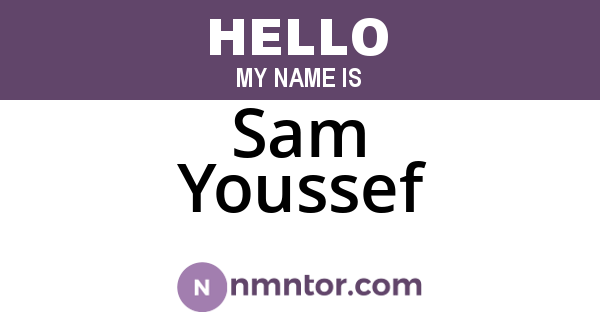 Sam Youssef
