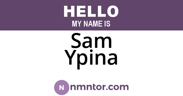 Sam Ypina