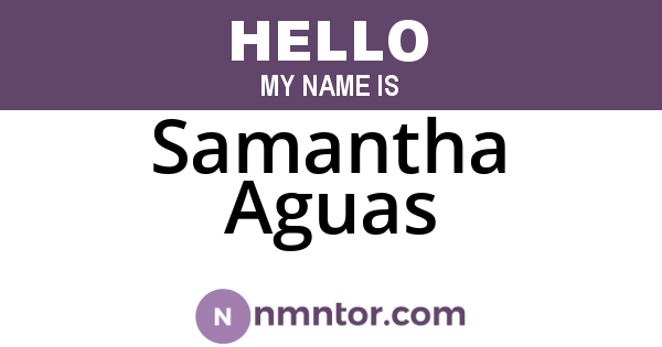 Samantha Aguas