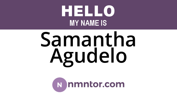 Samantha Agudelo