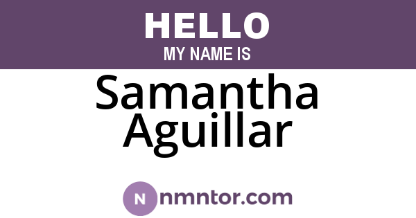 Samantha Aguillar