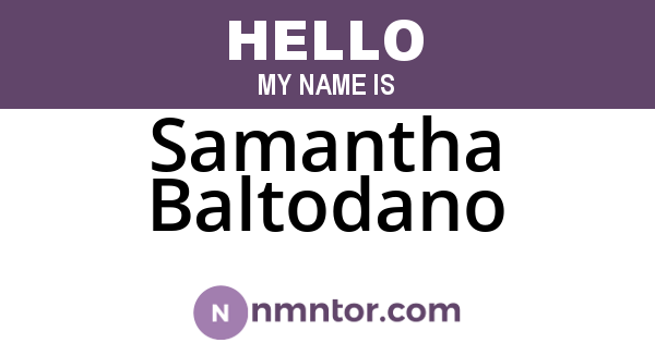 Samantha Baltodano