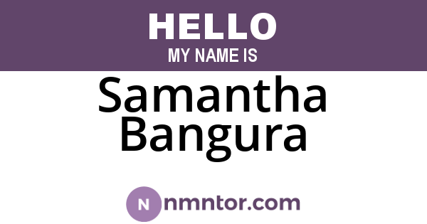 Samantha Bangura