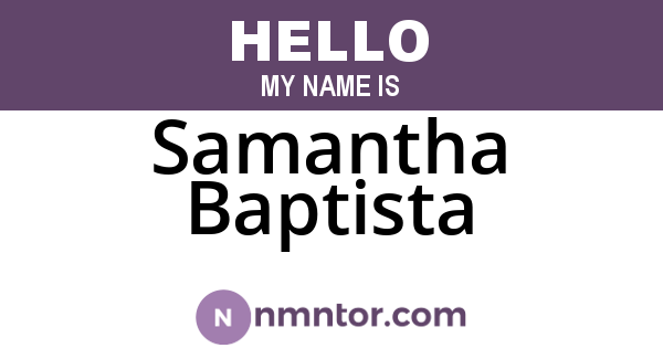 Samantha Baptista