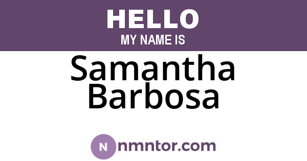 Samantha Barbosa