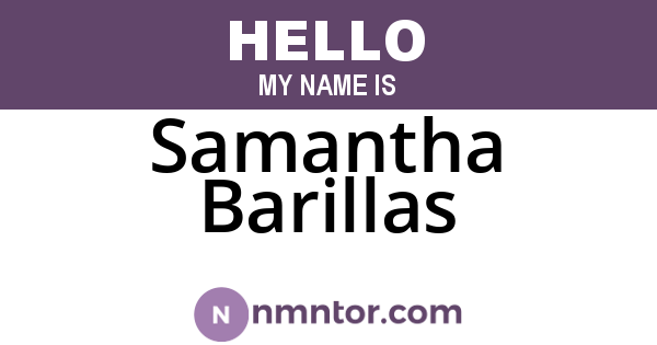 Samantha Barillas