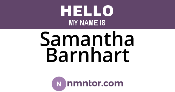 Samantha Barnhart