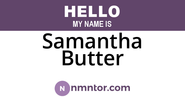 Samantha Butter