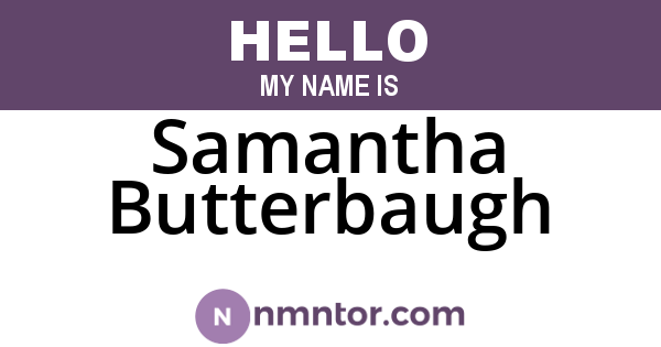 Samantha Butterbaugh