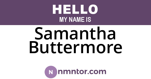 Samantha Buttermore