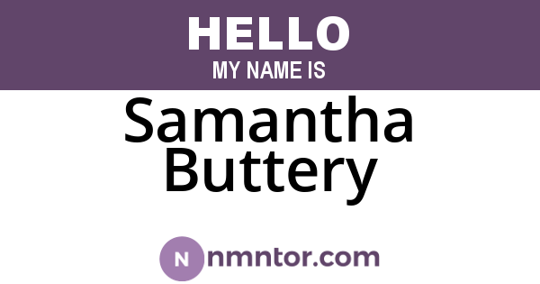 Samantha Buttery