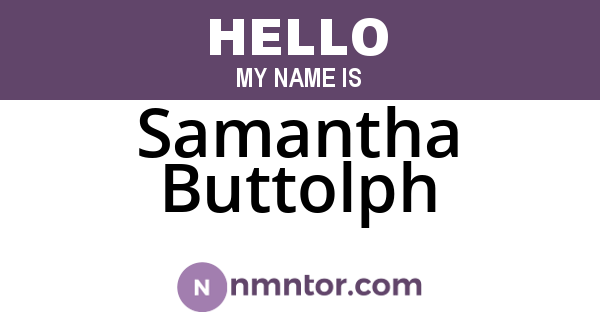 Samantha Buttolph