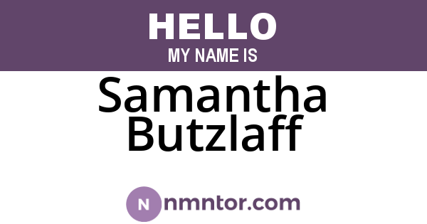 Samantha Butzlaff