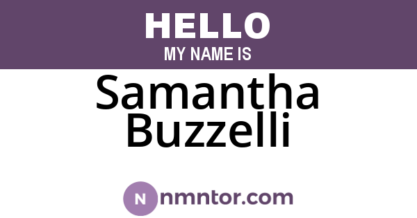 Samantha Buzzelli