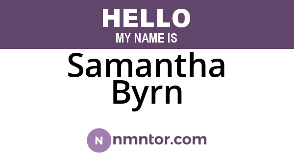 Samantha Byrn