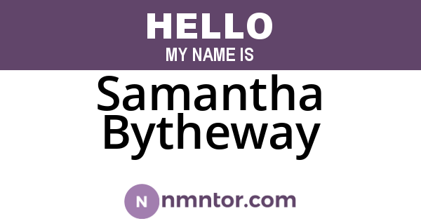 Samantha Bytheway