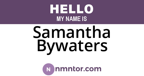 Samantha Bywaters