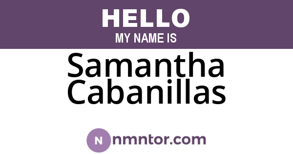 Samantha Cabanillas
